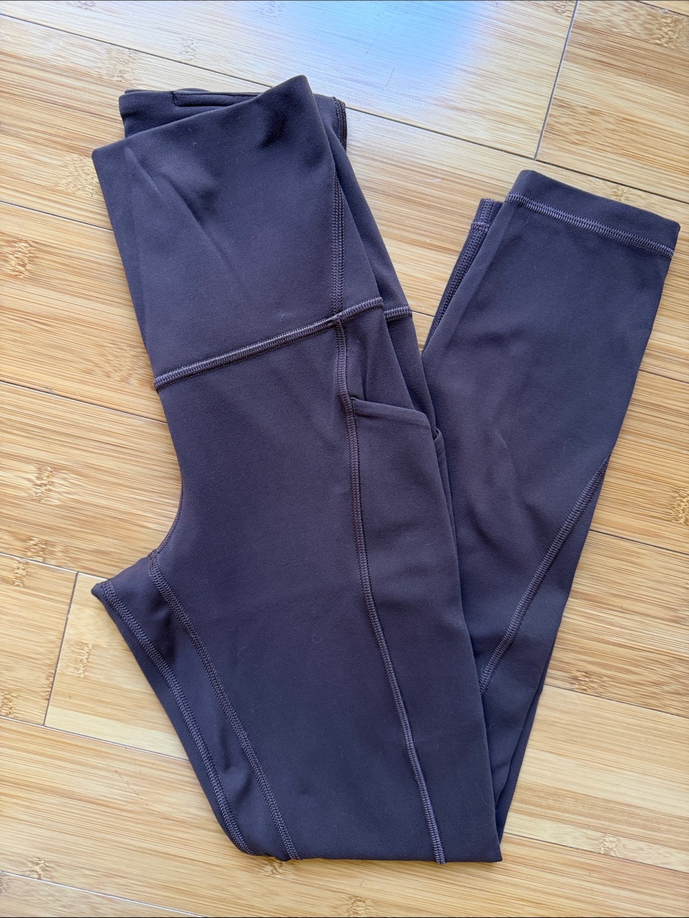 Lululemon High-Rise Align Athletic Leggings Nulu Size 2 Brown
